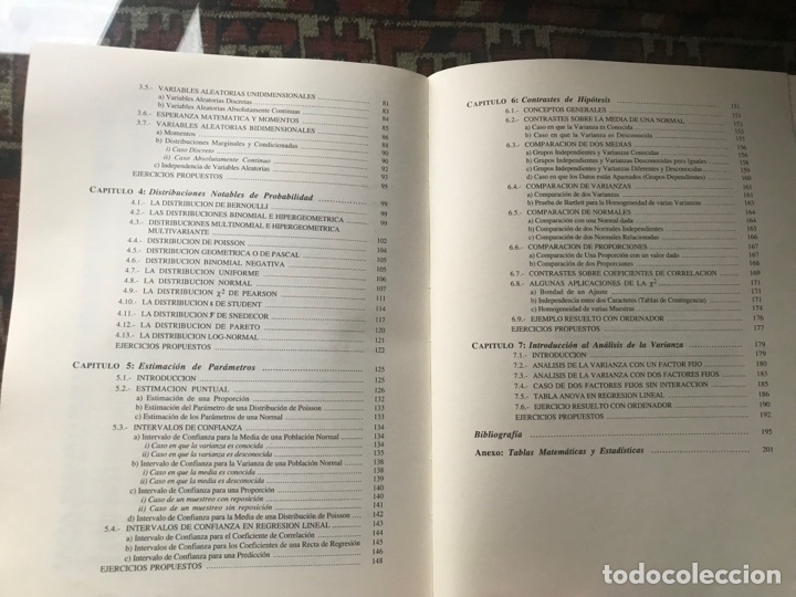 Libros de segunda mano de ciencias: Estad&iacute;stica b&aacute;sica. Ram&oacute;n Ardanuy. Hesp&eacute;rides - Foto 5