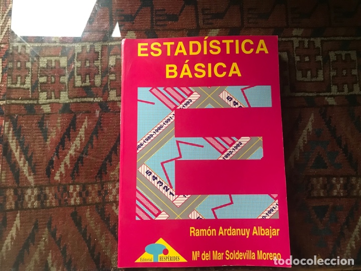 Libros de segunda mano de ciencias: Estad&iacute;stica b&aacute;sica. Ram&oacute;n Ardanuy. Hesp&eacute;rides - Foto 1