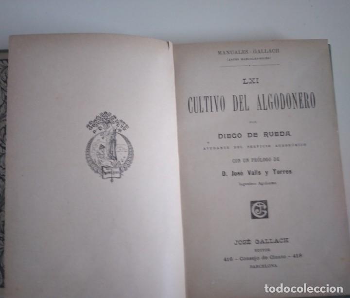 Libros de segunda mano: CULTIVO DEL ALGODONERO - Foto 2