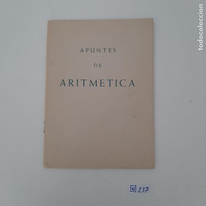 Libros de segunda mano de ciencias: Apuntes de Aritm&eacute;tica - Foto 1