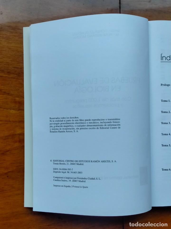 Libros de segunda mano: Pruebas de evaluaci&oacute;n en biolog&iacute;a. Con CD. &Uacute;nico!! - Foto 3
