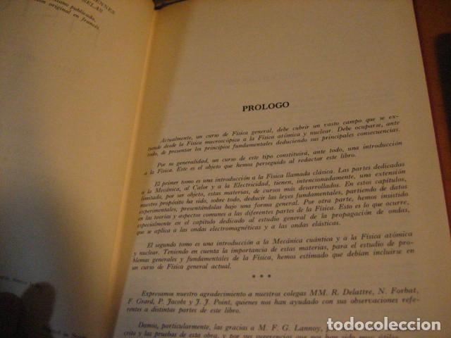 Libros de segunda mano de ciencias: fisica,jacques franeau tomo I,1966,urmo ed - Foto 4