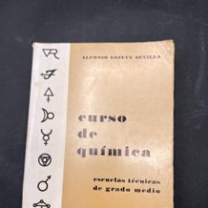 Libros de segunda mano de Ciencias: CURSO DE QUIMICA. 5ª ED. ALFONSO ESTEVE SEVILLA. GRAFICAS MIRALLES. VALENCIA, 1960. PAGS: 486