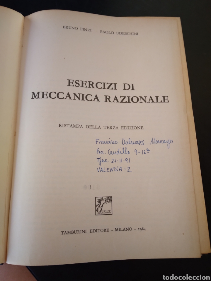 Libros de segunda mano de ciencias: Esercizi di meccanica razionale - Foto 4