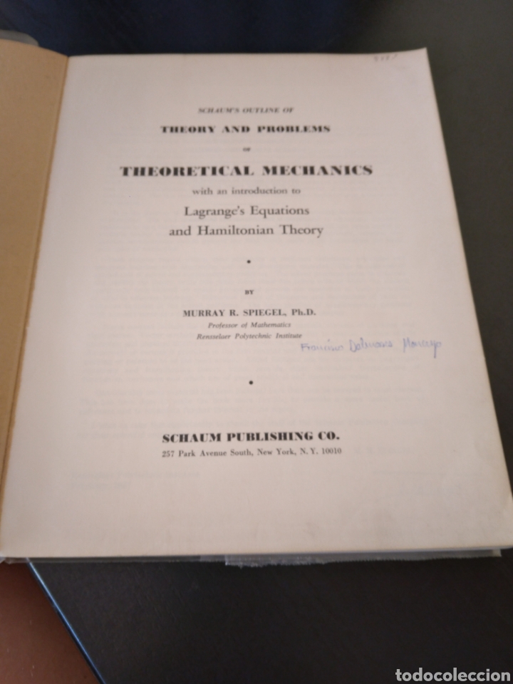 Libros de segunda mano de ciencias: Theory and problems of theoretical mechanics - Foto 4