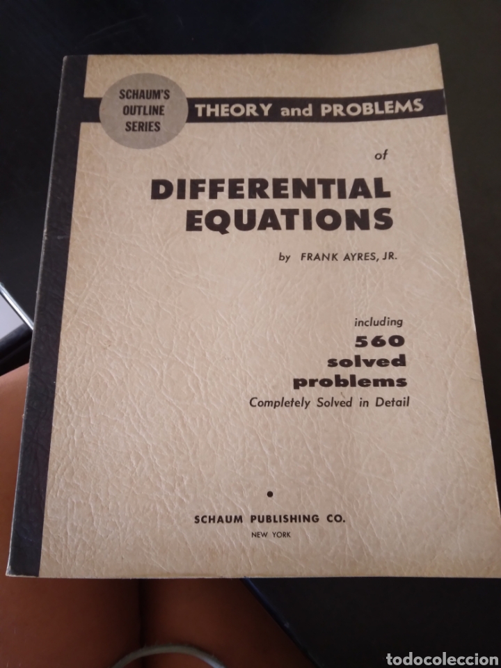 Libros de segunda mano de ciencias: Theory and problems of differential equations - Foto 1