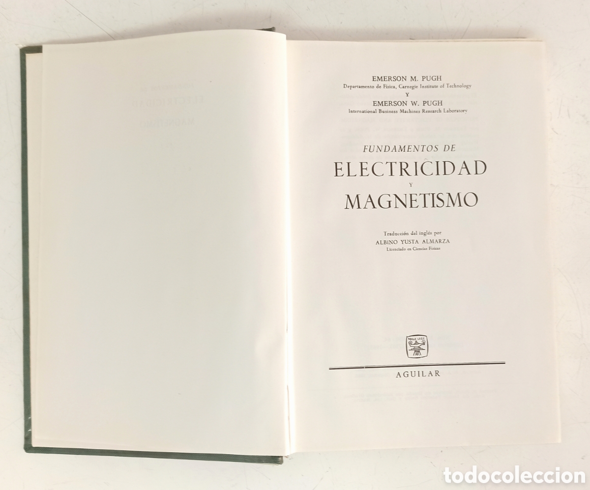 Libros de segunda mano de ciencias: Fundamentos de electricidad y magnetismo. E. M. Pugh. - Foto 1
