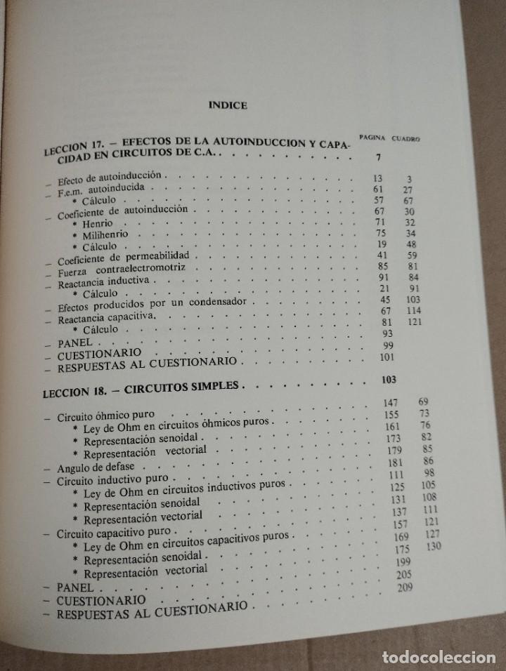 Libros de segunda mano de ciencias: CURSO DE ELECTRICIDAD B&Aacute;SICA. CORRIENTE ALTERNA. TOMO 5 - Foto 3