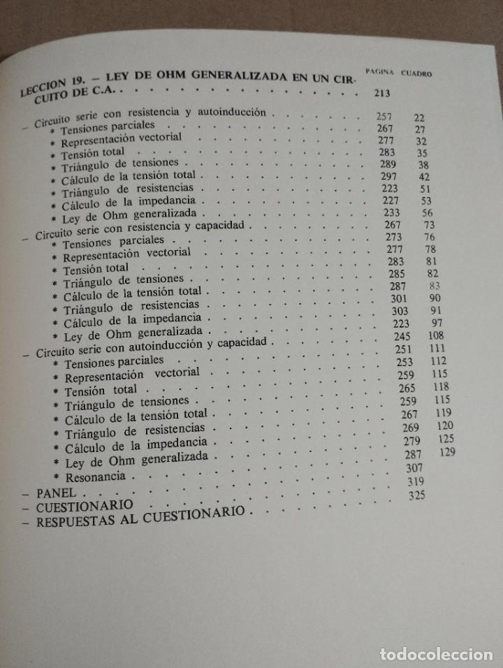 Libros de segunda mano de ciencias: CURSO DE ELECTRICIDAD B&Aacute;SICA. CORRIENTE ALTERNA. TOMO 5 - Foto 4