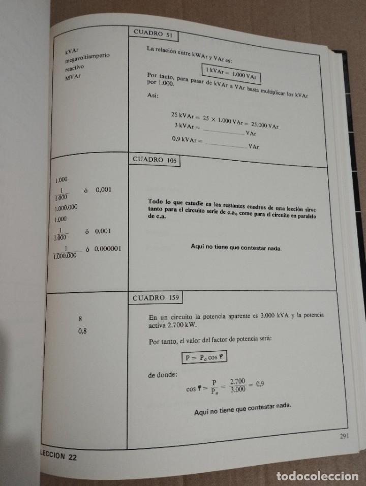 Libros de segunda mano de ciencias: CURSO DE ELECTRICIDAD B&Aacute;SICA. CORRIENTE ALTERNA. TOMO 6 - Foto 7