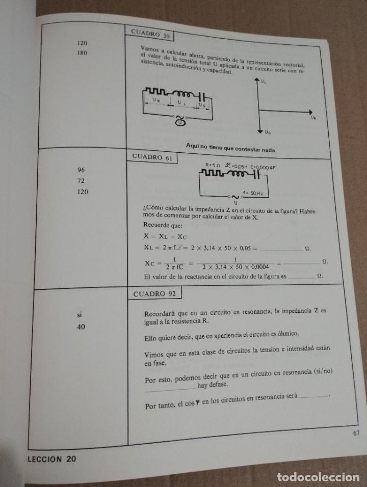 Libros de segunda mano de ciencias: CURSO DE ELECTRICIDAD B&Aacute;SICA. CORRIENTE ALTERNA. TOMO 6 - Foto 12