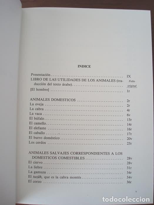 Libros de segunda mano: Libro estudio del Libro de las utilidades de los animales, c&oacute;dice &aacute;rabe, a&ntilde;o 1354 (con da&ntilde;os) - Foto 3