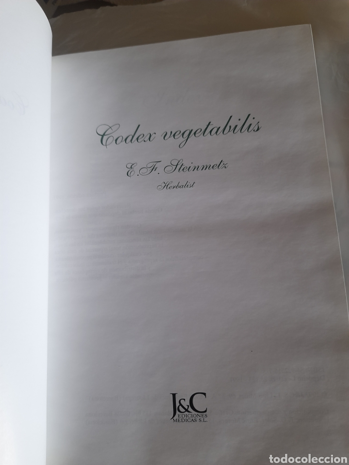 Libros de segunda mano: Codex Vegetabilis por E. F. STEIMETZ - Foto 3