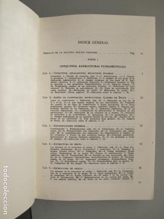 Libros de segunda mano de ciencias: ALGEBRA MODERNA .- LENTIN RIVAUD.- AGUILAR. 3&ordf; EDIC. 1973 - Foto 2
