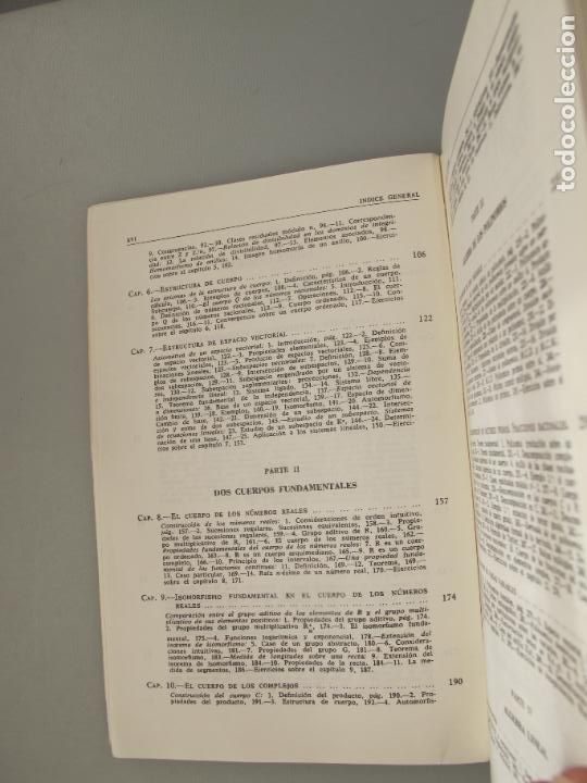 Libros de segunda mano de ciencias: ALGEBRA MODERNA .- LENTIN RIVAUD.- AGUILAR. 3&ordf; EDIC. 1973 - Foto 3