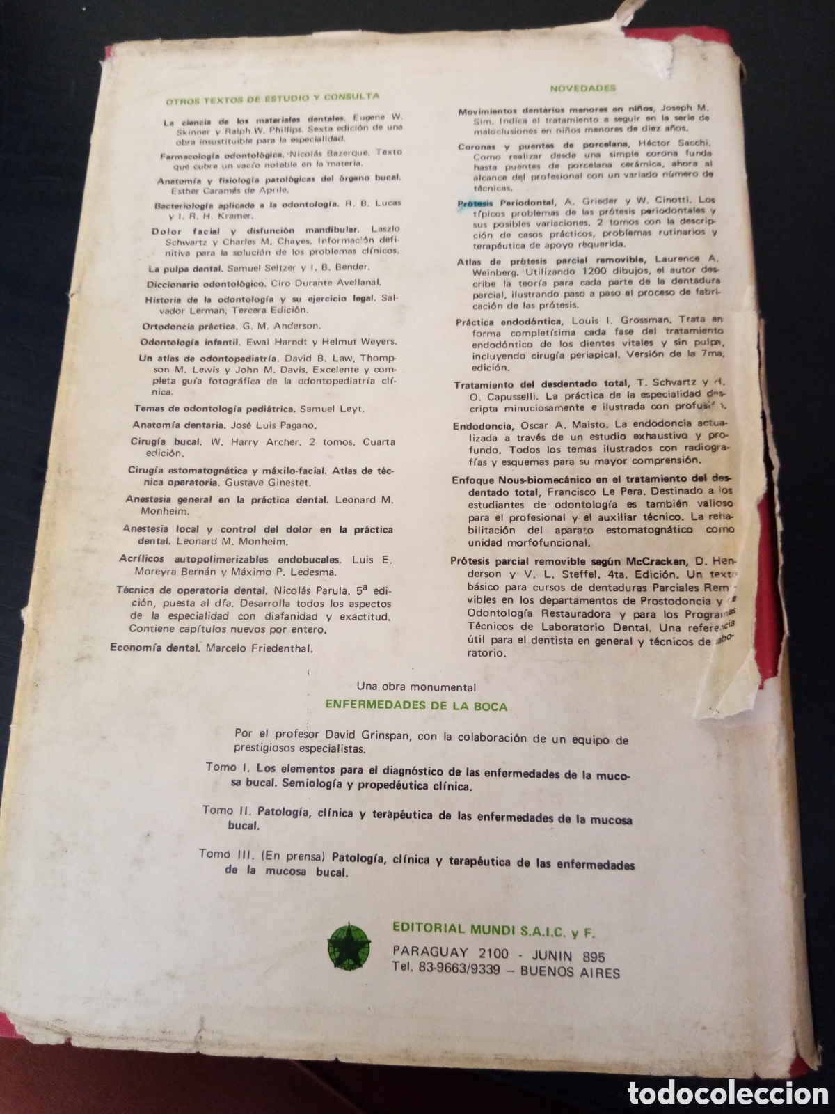 Libros de segunda mano de ciencias: Materiales dentales restauradores -Floyd A. Peyton & Robert G. Craig- - Foto 3