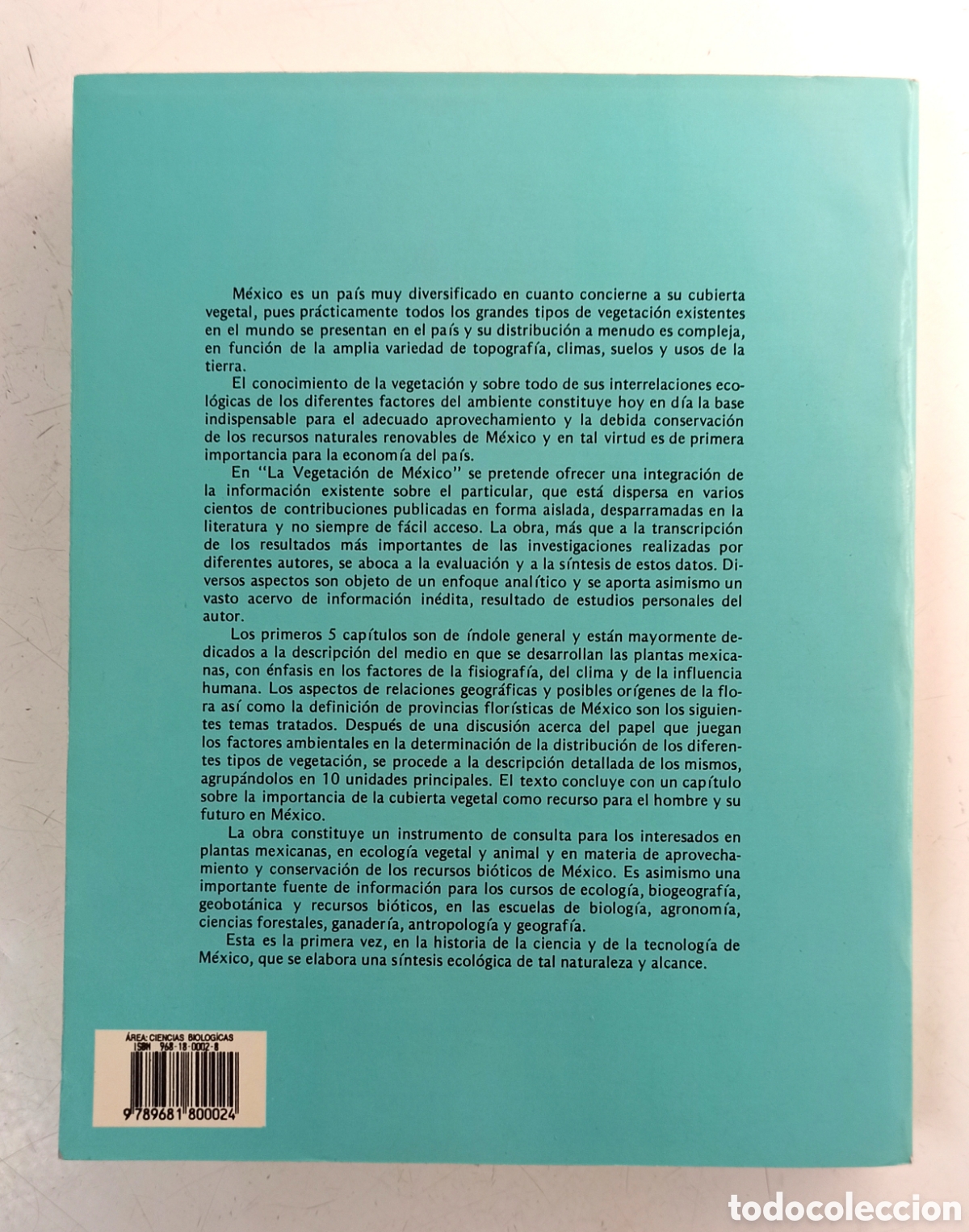 Libros de segunda mano: Vegetaci&oacute;n de M&eacute;xico. Jerzy Rzedowski. Bot&aacute;nica. - Foto 4