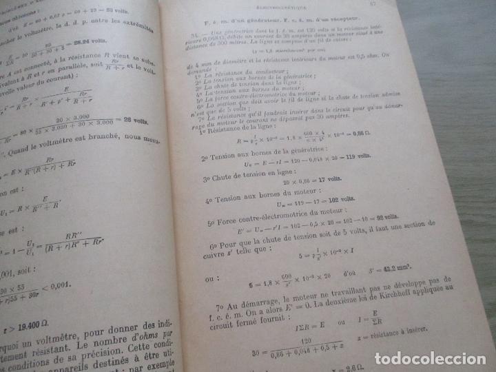 Libros de segunda mano de ciencias: PROBL&Egrave;MES D&acute;&Eacute;LECTROTECHNIQUE A &acute;USAGE DES ING&Eacute;NIEURS-1955 PARIS, DUNOD - Foto 3