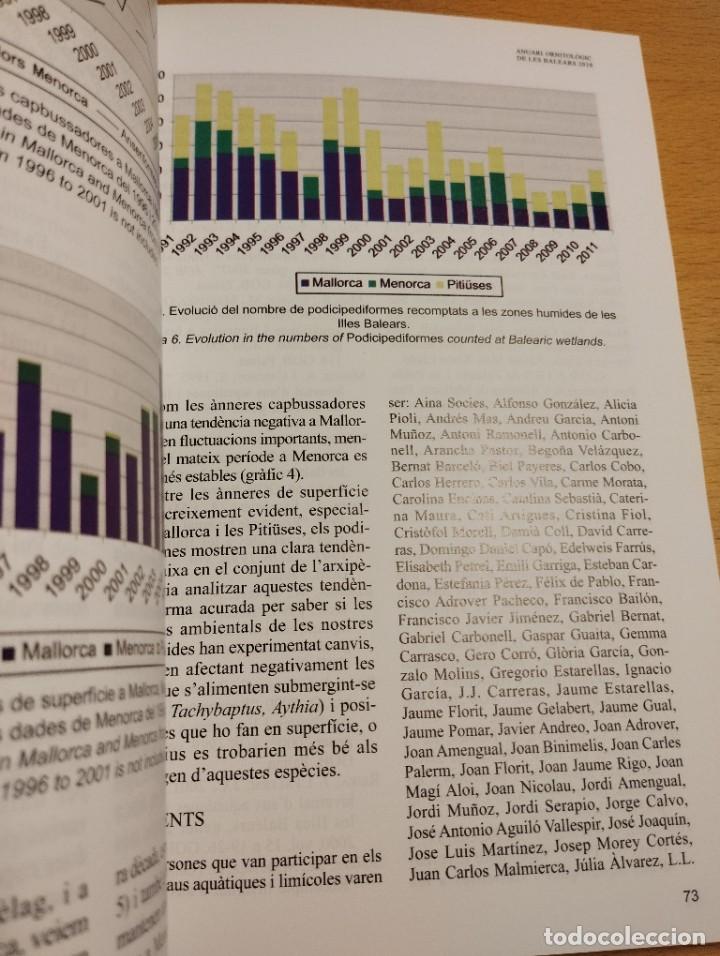 Libros de segunda mano: ANUARI ORNITOL&Ograve;GIC DE LES BALEARS, ANY 2010. VOLUM 25 - Foto 5