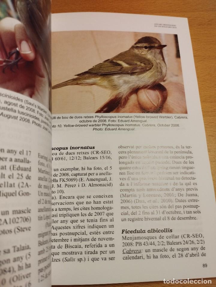 Libros de segunda mano: ANUARI ORNITOL&Ograve;GIC DE LES BALEARS, ANY 2010. VOLUM 25 - Foto 10