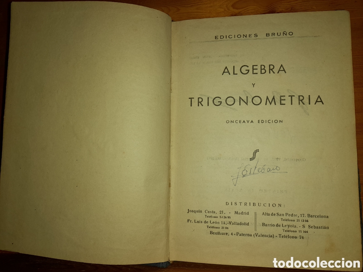 Libros de segunda mano de ciencias: EDICIONES BRUNOS ALGEBRA Y TRIGONOM&Eacute;TRIA 1958 - Foto 7