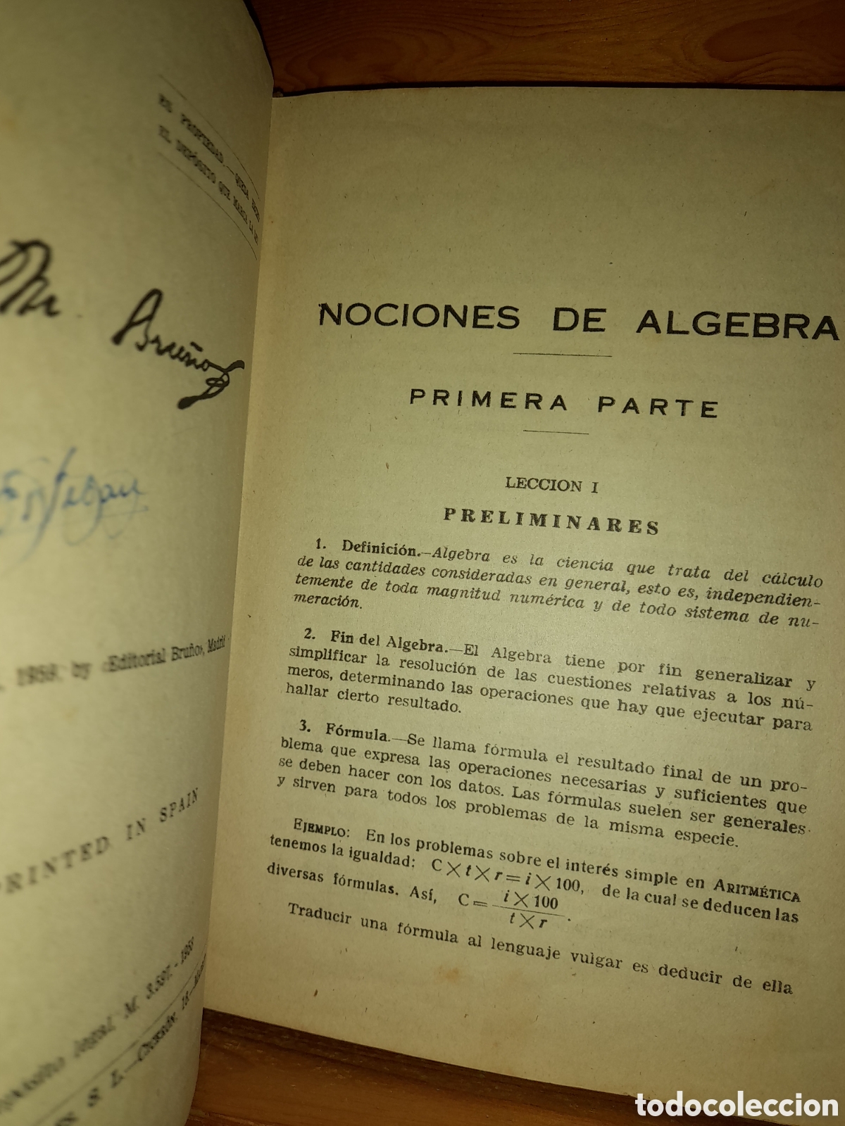 Libros de segunda mano de ciencias: EDICIONES BRUNOS ALGEBRA Y TRIGONOM&Eacute;TRIA 1958 - Foto 9