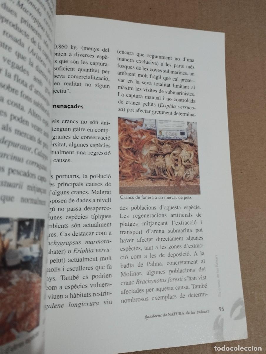Libros de segunda mano: ELS CRANCS DE LES BALEARS (LLUC GARCIA) - Foto 4