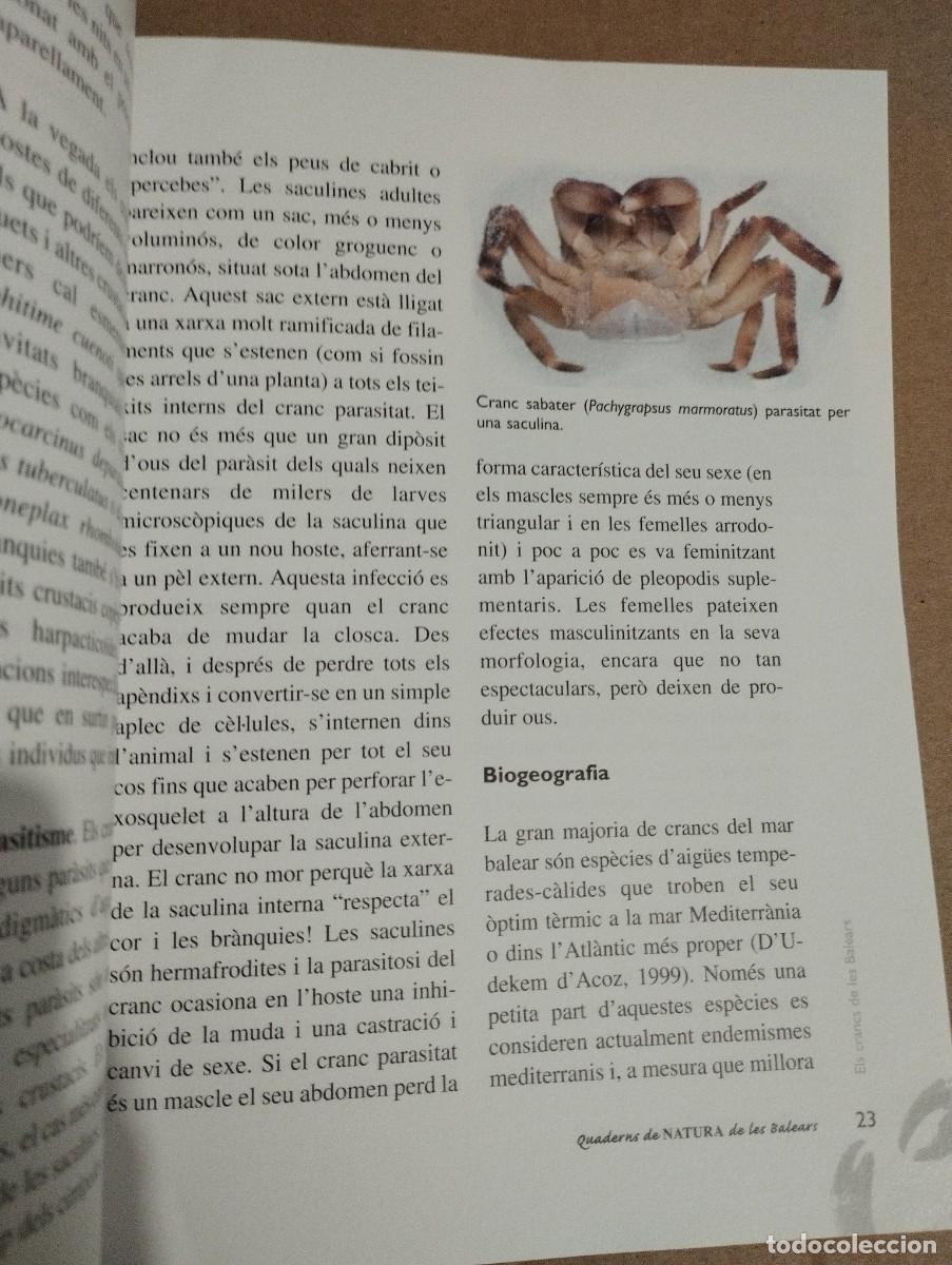 Libros de segunda mano: ELS CRANCS DE LES BALEARS (LLUC GARCIA) - Foto 9