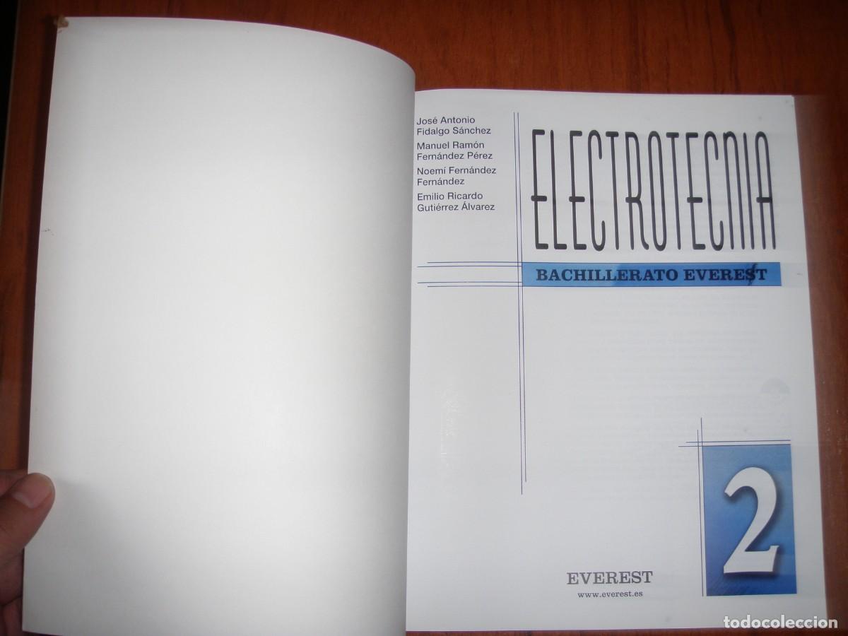 Libros de segunda mano de ciencias: LIBRO ELECTROTECNIA 2&ordm; BACHILLERATO EVEREST SIN USAR - Foto 2