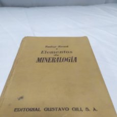 Libros de segunda mano: ELEMENTOS DE MINERALOGÍA. F. RUTLEY, 1958. Lote 366202696
