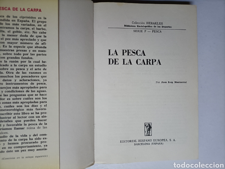 Libros de segunda mano: La pesca de la carpa Roig Montserrat. - Foto 6