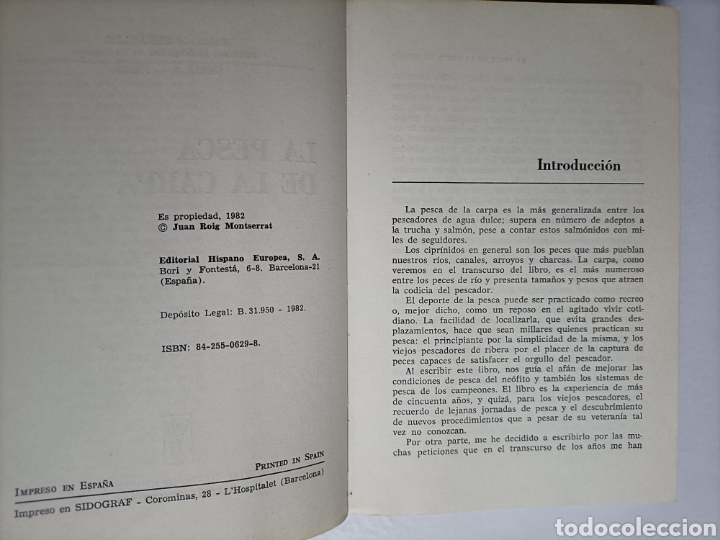 Libros de segunda mano: La pesca de la carpa Roig Montserrat. - Foto 7