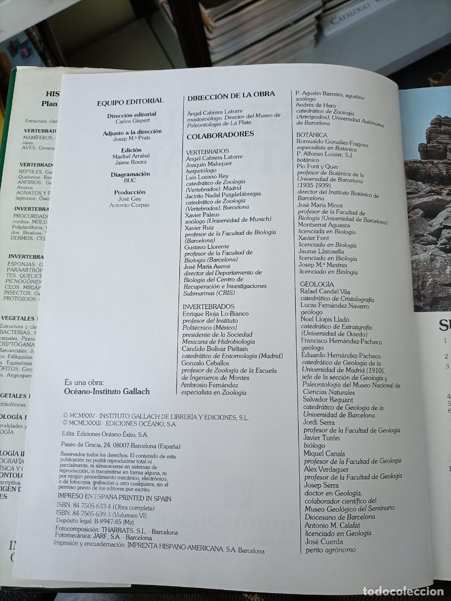 Libros de segunda mano: Historia Natural Vol. 6. - Instituto Gallach - Foto 4