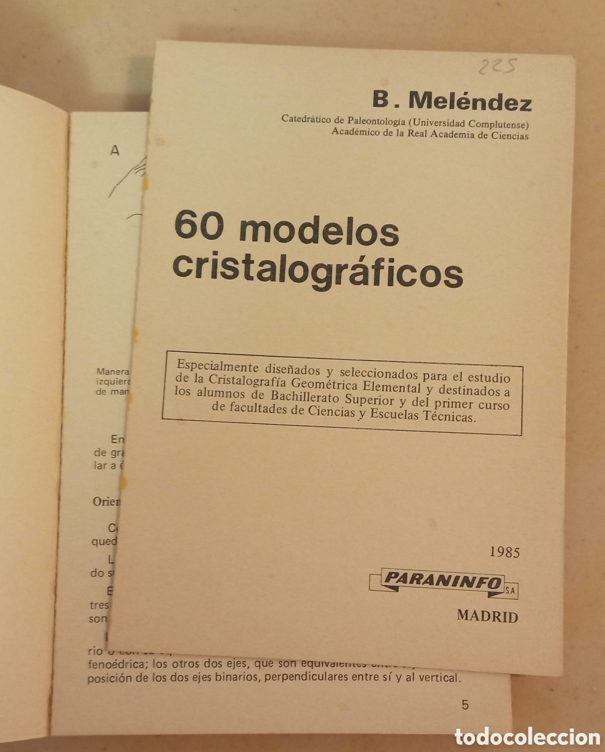 Libros de segunda mano de ciencias: 60 Modelos cristalograficos. Mel&eacute;ndez - Foto 4