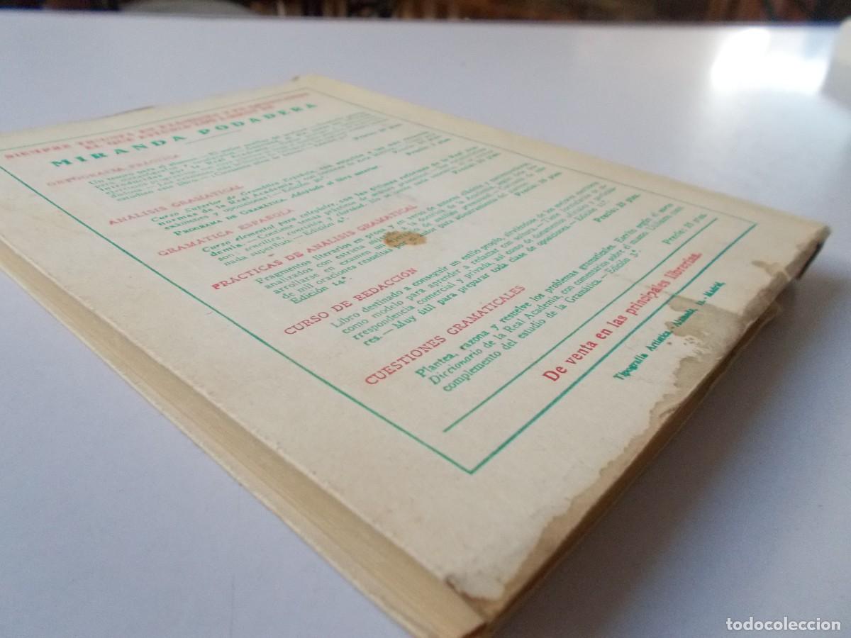 Libros de segunda mano de ciencias: AN&Aacute;LISIS GRAMATICAL Luis Miranda Podadera - Foto 4
