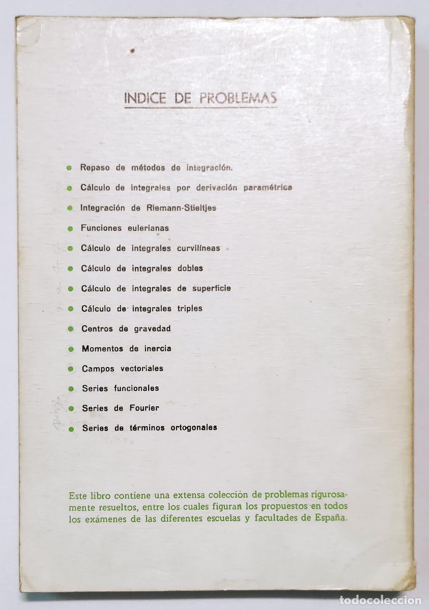 Libros de segunda mano de ciencias: PROBLEMAS DE C&Aacute;LCULO INTEGRAL. R. A. E. C. 1971. - Foto 2