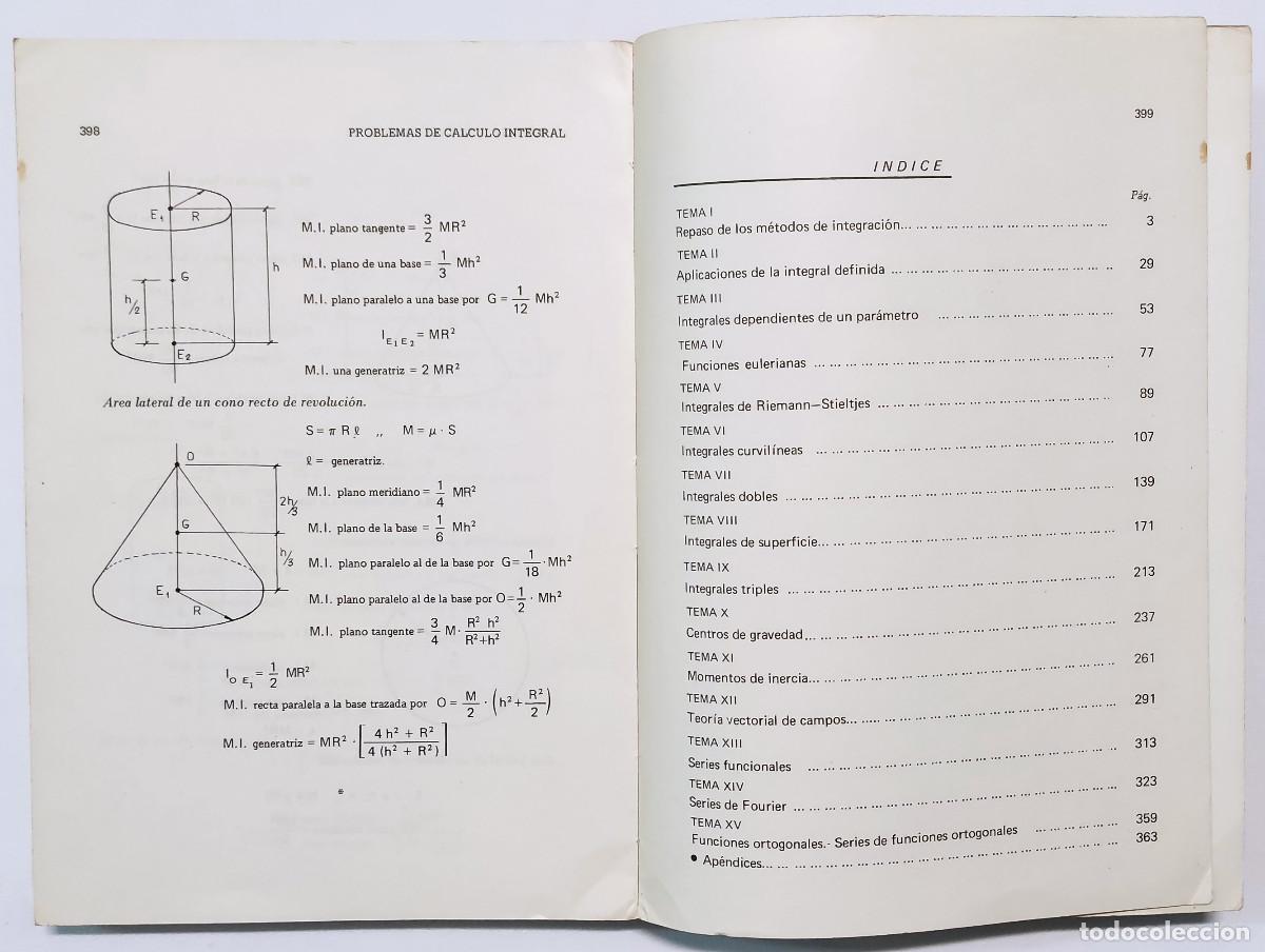 Libros de segunda mano de ciencias: PROBLEMAS DE C&Aacute;LCULO INTEGRAL. R. A. E. C. 1971. - Foto 4