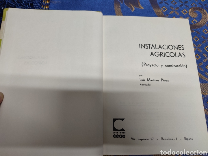 Libros de segunda mano: Instalaciones agr&iacute;colas Proyectos y construcci&oacute;n Luis Mart&iacute;nez P&eacute;rez - Foto 4