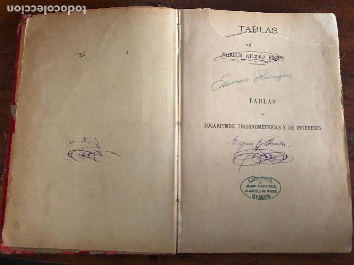 Libros de segunda mano de ciencias: TABLA DE LOGARITMOS, EUSEBIO S&Aacute;NCHEZ RAMOS, LOGRO&Ntilde;O, IMP. Y LIB. MERINO, 1892 - Foto 5