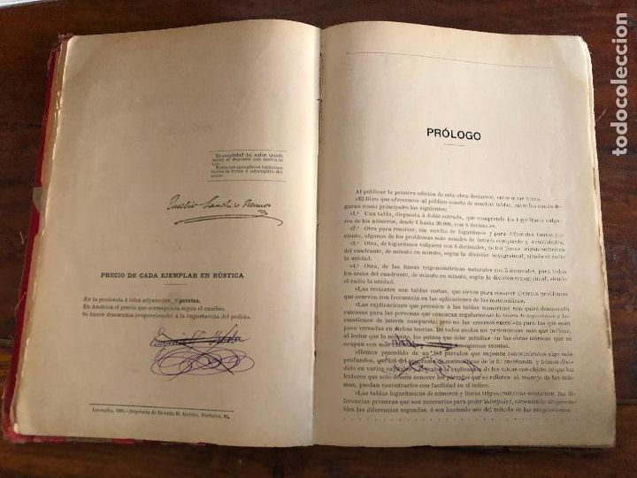 Libros de segunda mano de ciencias: TABLA DE LOGARITMOS, EUSEBIO S&Aacute;NCHEZ RAMOS, LOGRO&Ntilde;O, IMP. Y LIB. MERINO, 1892 - Foto 8