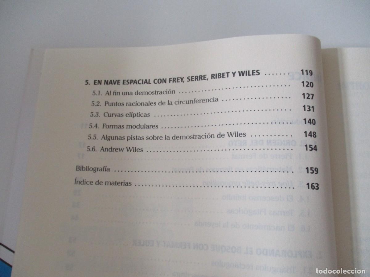 Libros de segunda mano de ciencias: &Aacute;NGEL DEL R&Iacute;O MATEOS El reto de Fermat W15027 - Foto 3
