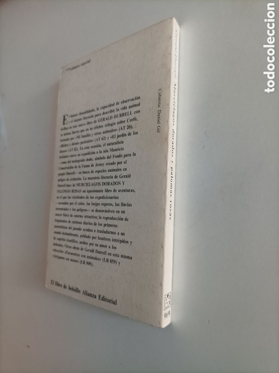 Libros de segunda mano: Murci&eacute;lagos dorados y palomas rosas / Gerald Durrell - Foto 4