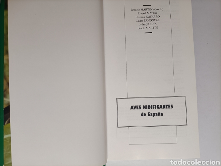 Libros de segunda mano: W... Aves Nidificantes de Espa&ntilde;a Ignacio Mart&iacute;n Sanz - Foto 7