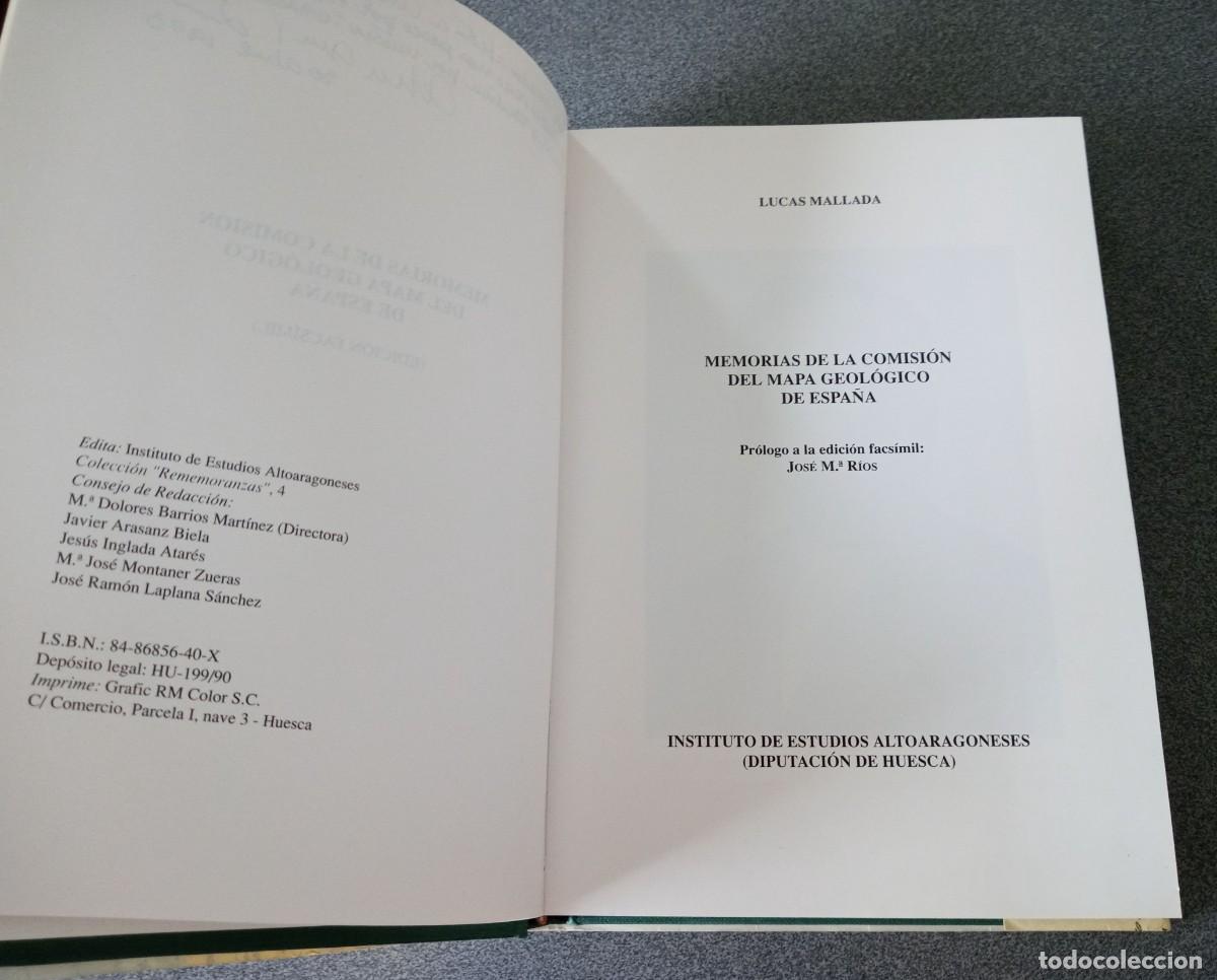 Libros de segunda mano: Memorias De La Comisi&oacute;n Del Mapa Geol&oacute;gico De Espa&ntilde;a Lucas Mallada - Foto 4