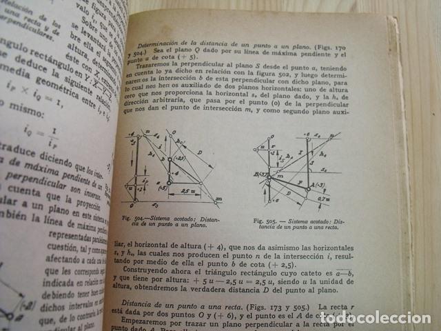 Libros de segunda mano de ciencias: Libro Elementos de Geometr&iacute;a Descriptiva - A. Taibo - Foto 5