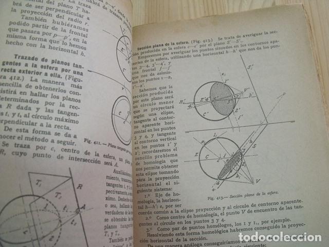 Libros de segunda mano de ciencias: Libro Elementos de Geometr&iacute;a Descriptiva - A. Taibo - Foto 6