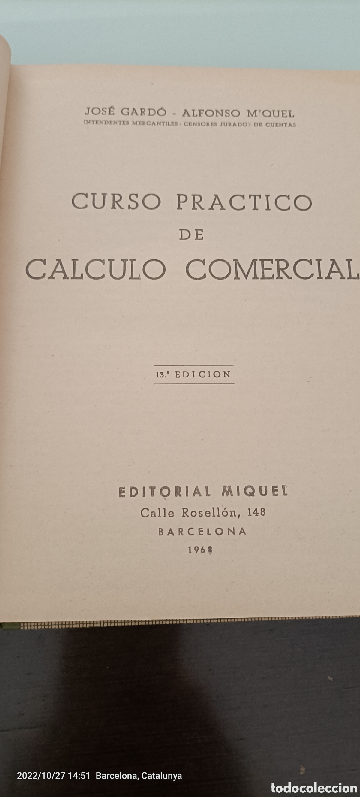 Libros de segunda mano de ciencias: Curso pr&aacute;ctico de C&aacute;lculo comercial - Foto 2