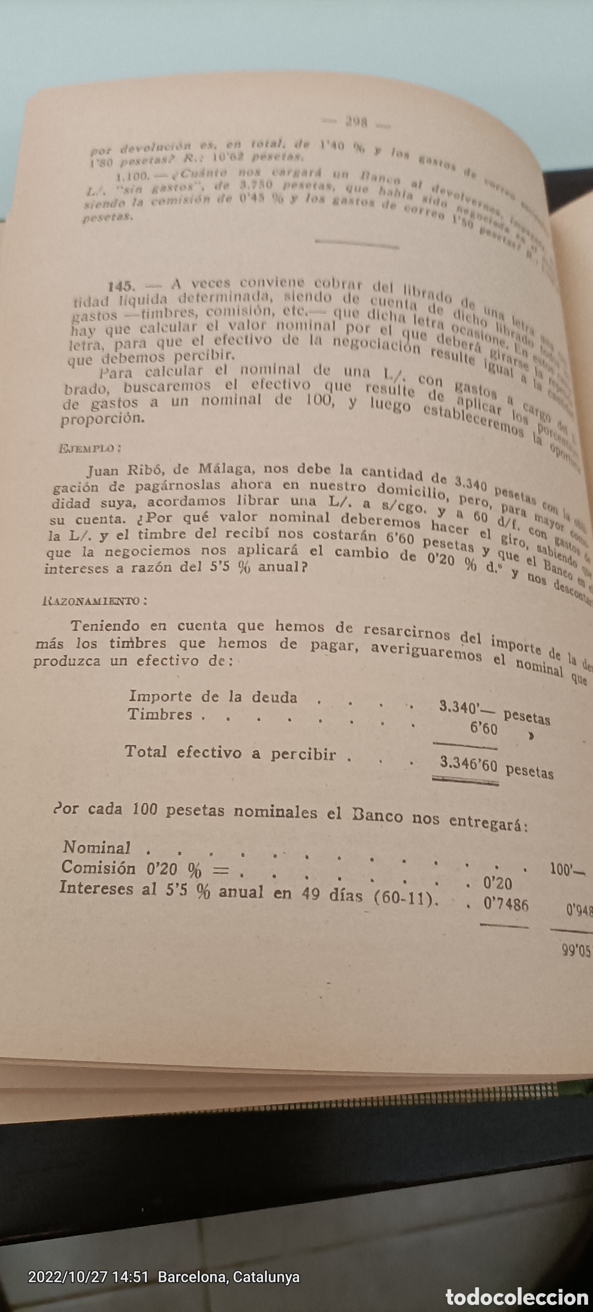 Libros de segunda mano de ciencias: Curso pr&aacute;ctico de C&aacute;lculo comercial - Foto 3