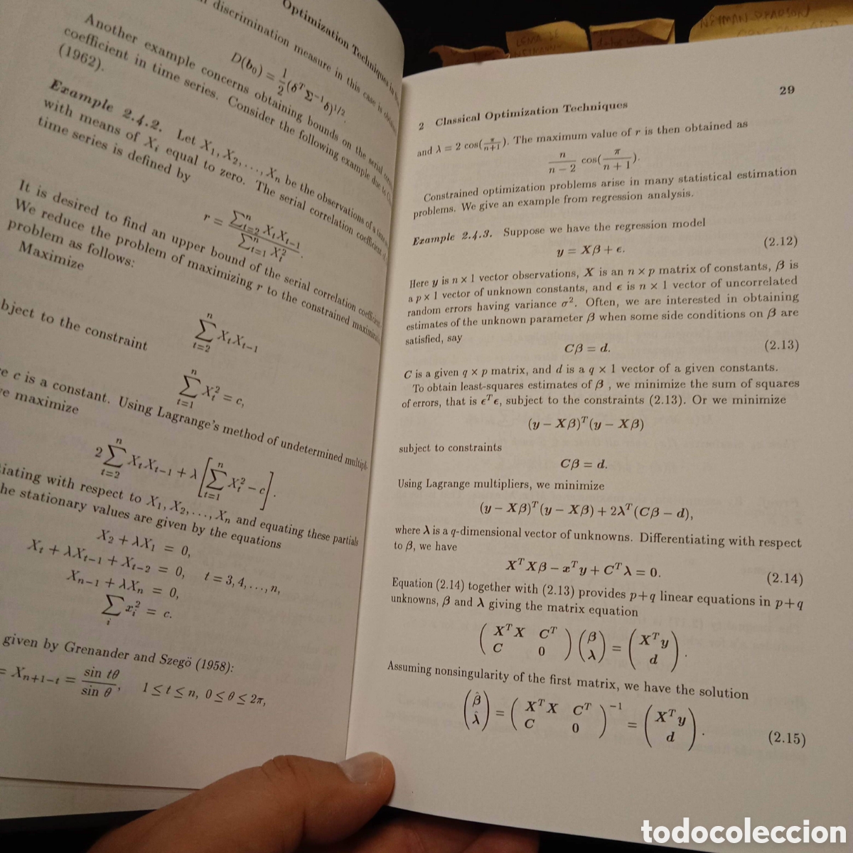 Libros de segunda mano de ciencias: OPTIMIZATION TECHNIQUES IN STATISTICS - JAGDISH S RUSTAGI - ACADEMIC PRESS 1994 #7333 - Foto 7