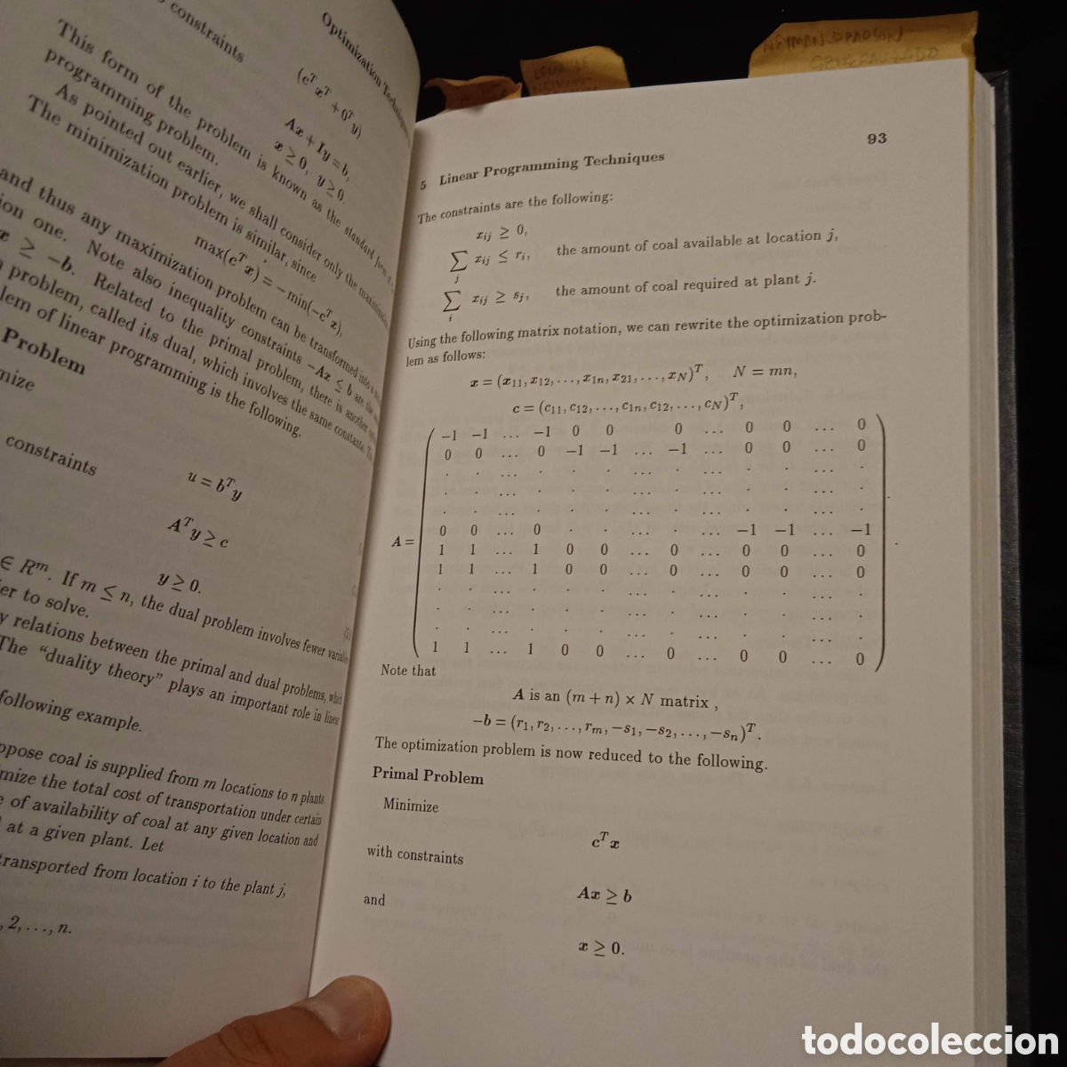 Libros de segunda mano de ciencias: OPTIMIZATION TECHNIQUES IN STATISTICS - JAGDISH S RUSTAGI - ACADEMIC PRESS 1994 #7333 - Foto 8
